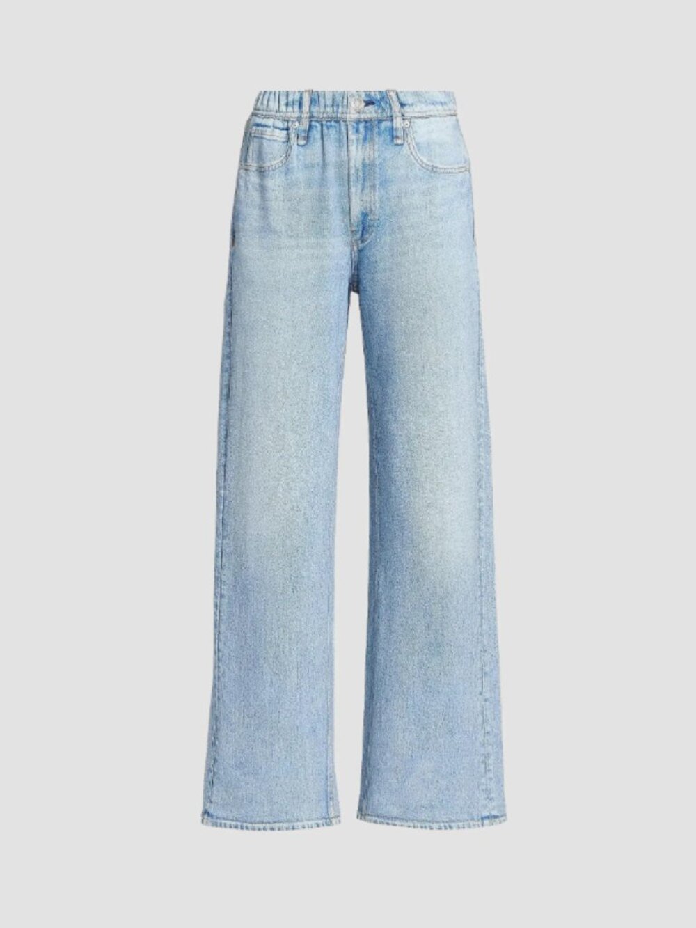 rag & bone rb Miramar Terry Elasticized Wide-Leg Pants 26
